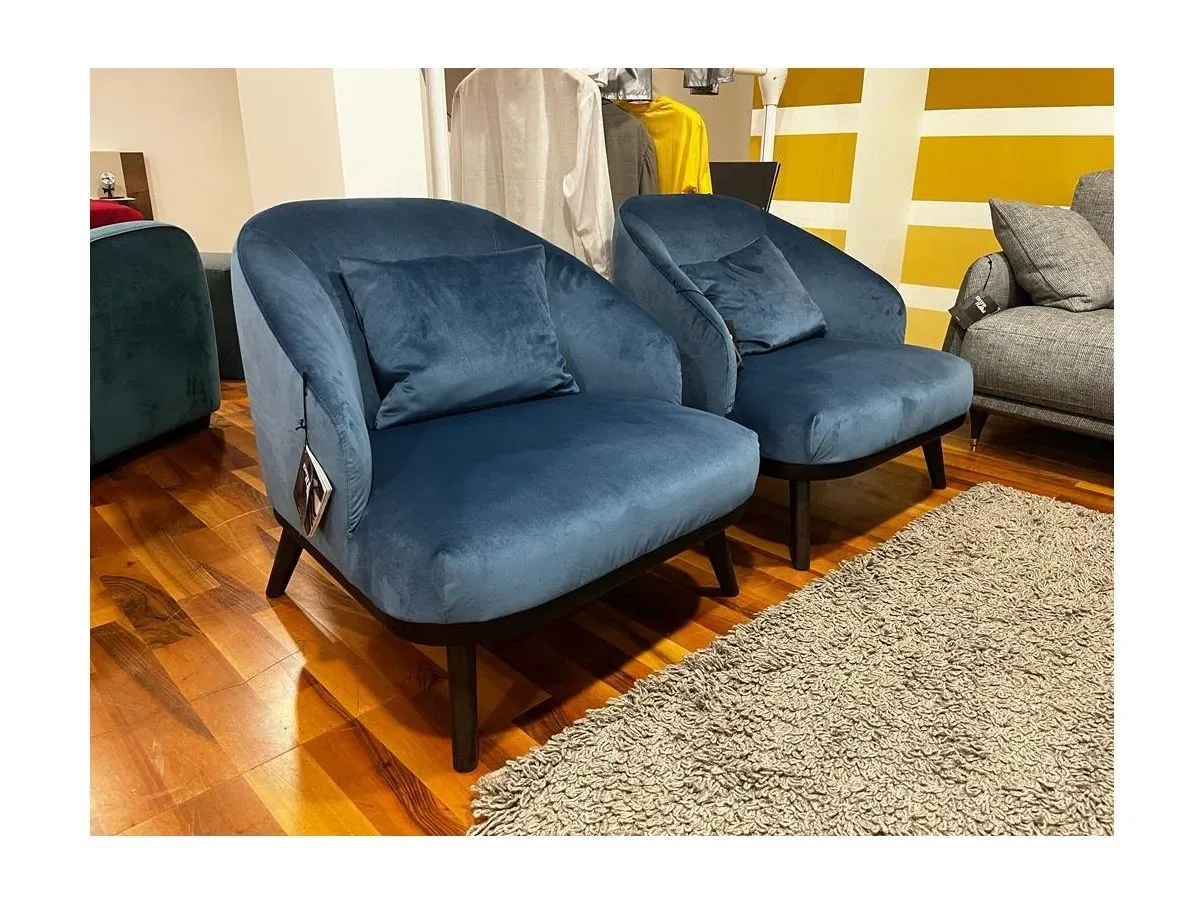 Set 2 poltrone St. Tropez in velluto, Ditre 2