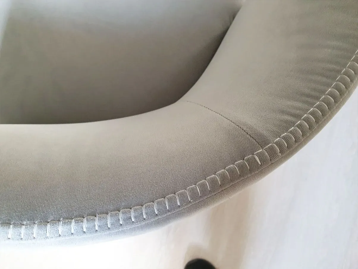 Set of 2 Febo Apta armchairs in fabric (grey), Maxalto 