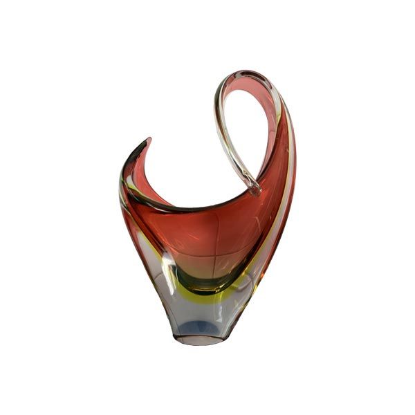 Vintage Murano glass vase by Flavio Poli, Seguso image
