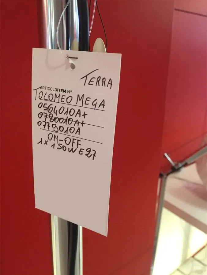 Lampada da terra Tolomeo Mega Terra (on/off) 1