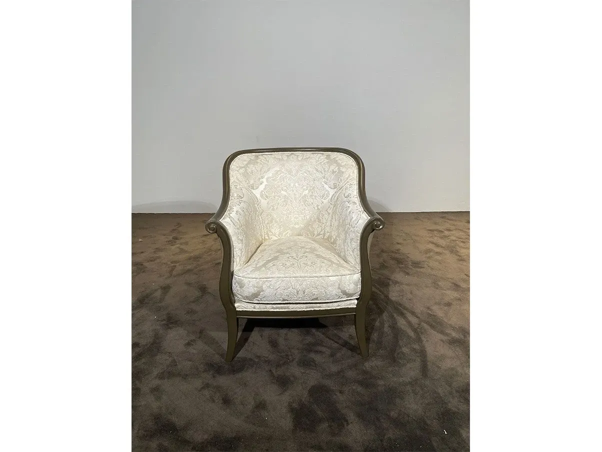 Poltrona Grecia in tessuto e pelle (beige), Bruno Zampa 3
