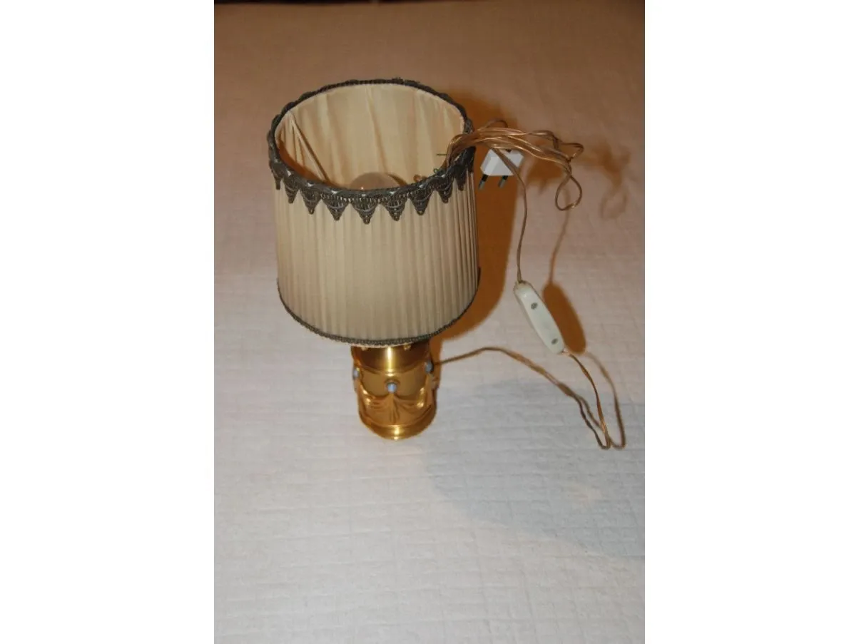 Lampada da tavolo vintage in ottone, Lumi Milano 3