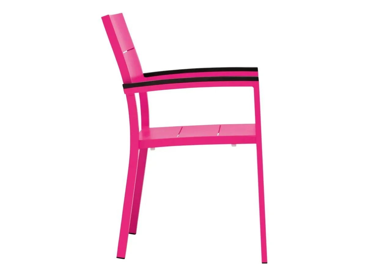 Fuchsia stackable Duo chair, Janus et Cie 3