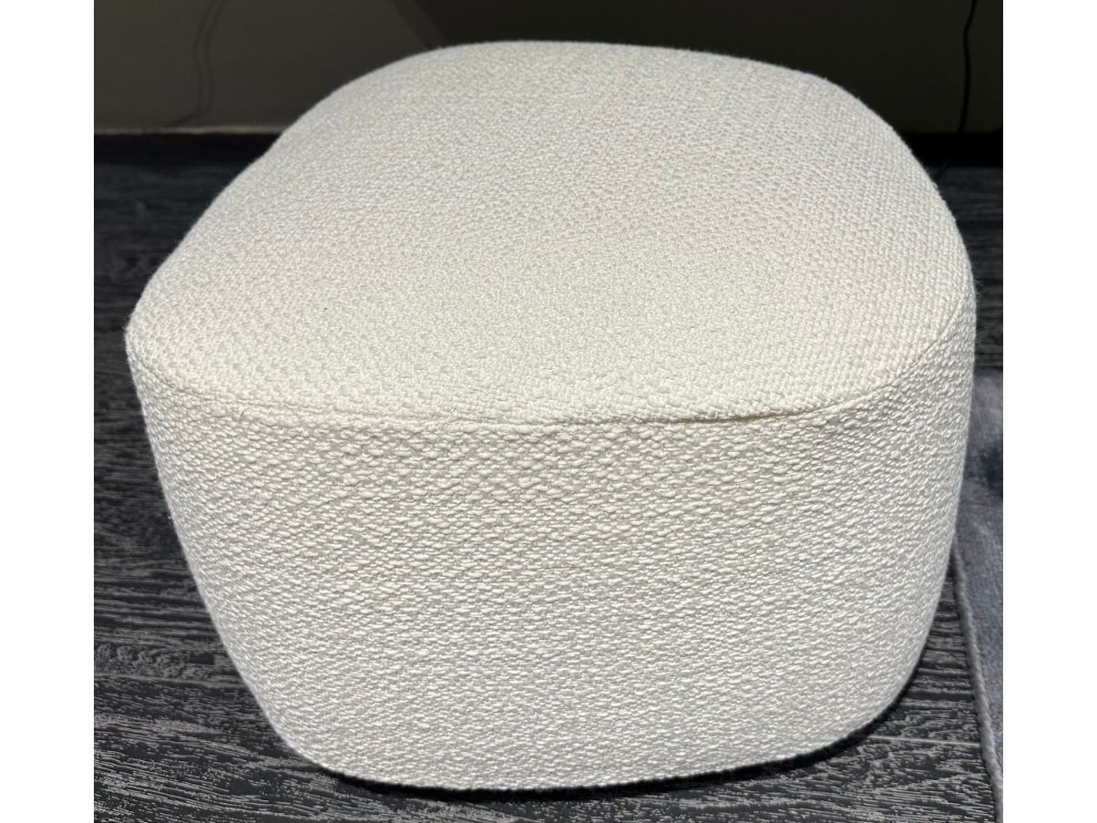 Pouf Pierre in tessuto (bianco), Flou Front