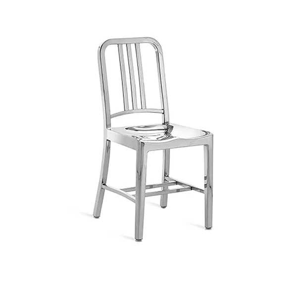 Navy 1006 P chair in polished aluminum (silver), Emeco image