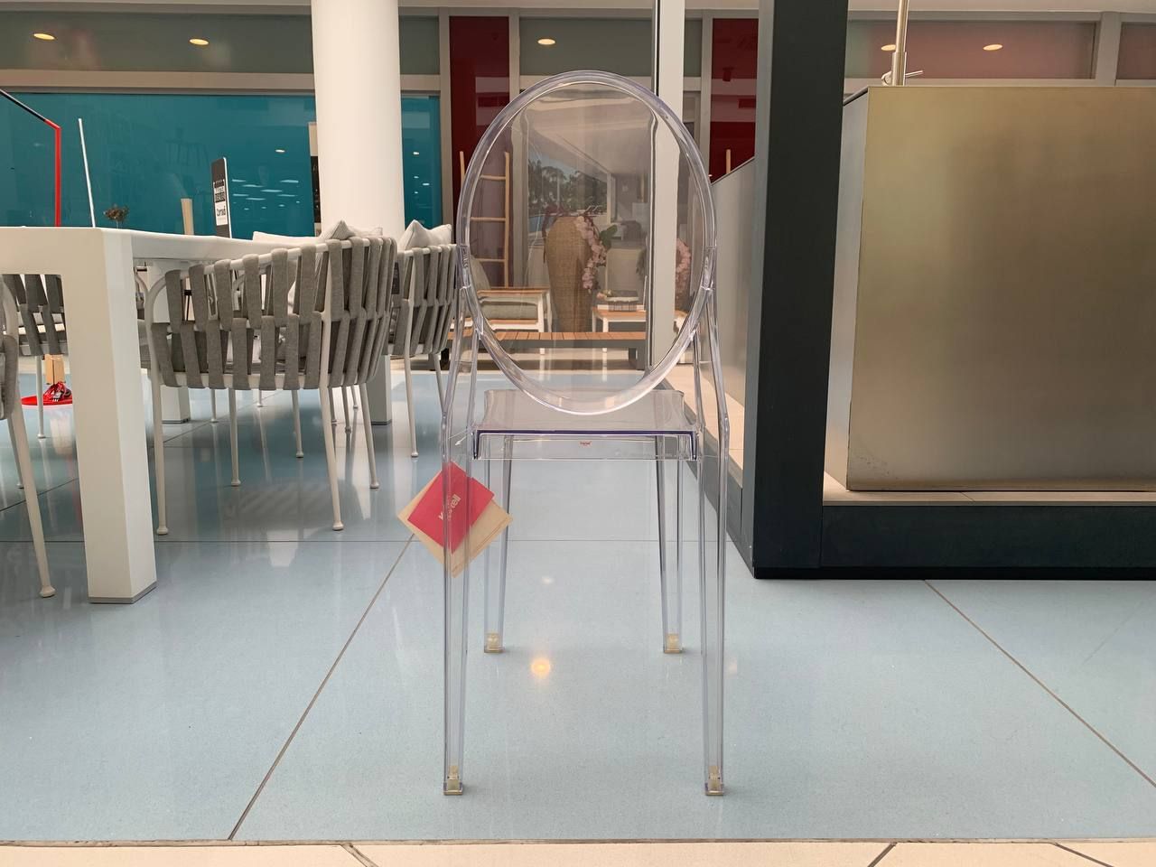 Victoria Ghost Chair in Clear Polycarbonate Defects
