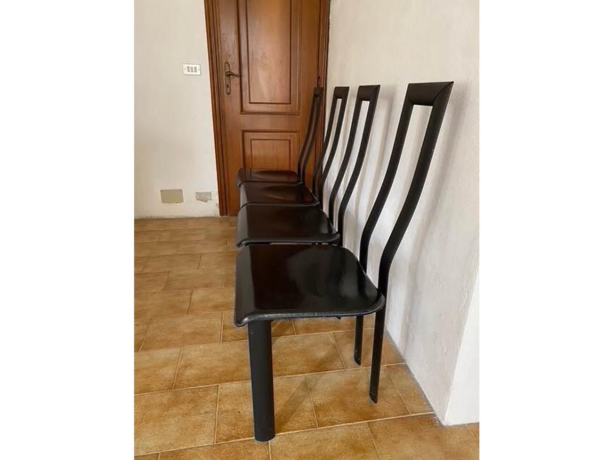 Set di 4 sedie da sala da pranzo vintage di Antonello Mosca per