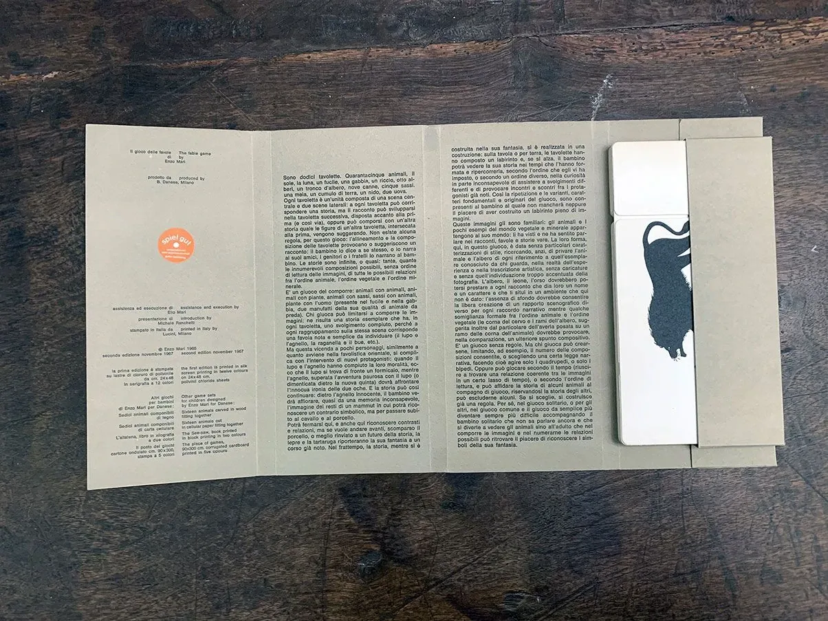 The Fables Game by Enzo Mari (1960s), Danese Milano 4