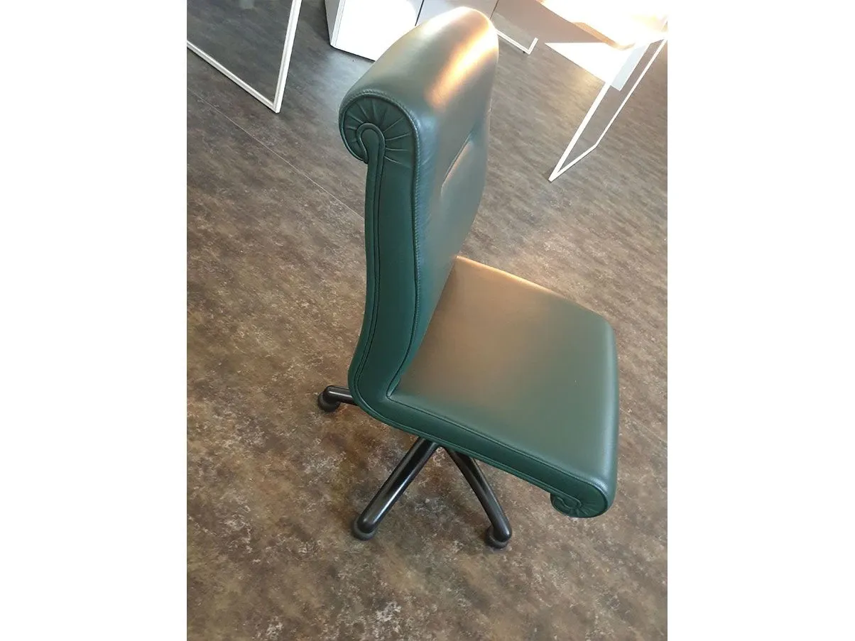 Forum Meeting leather (green) swivel armchair, Poltrona Frau 2