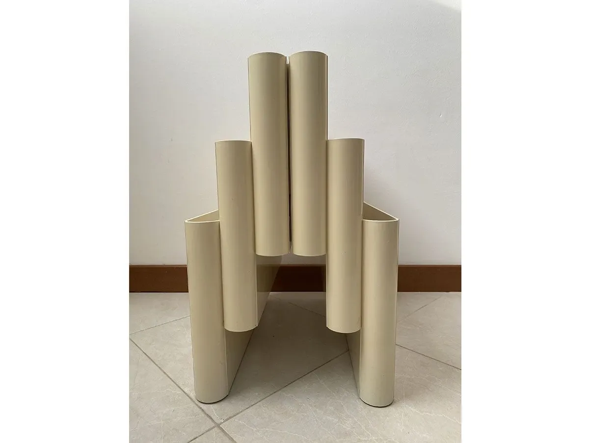 Portariviste vintage con 6 tasche (bianco), Kartell 3