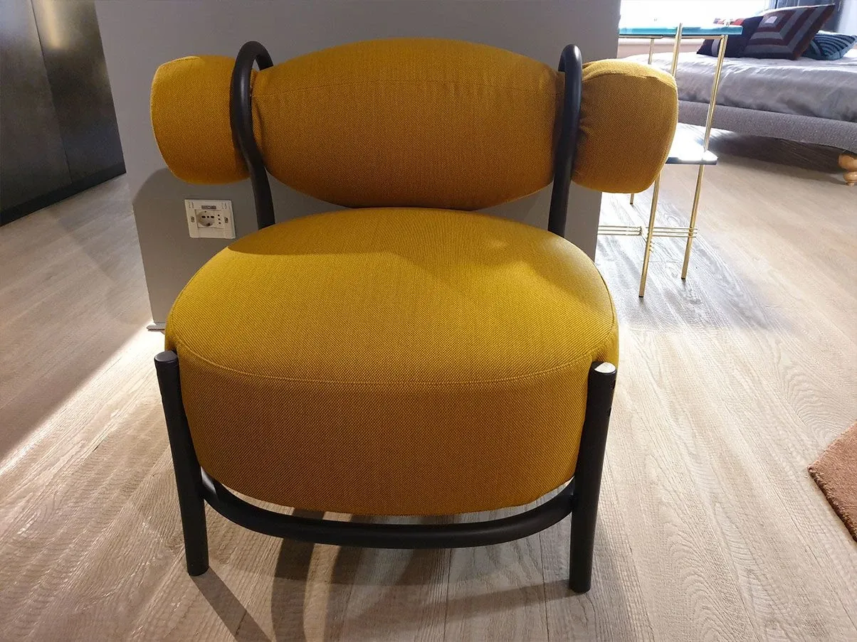 Poltroncina Chignon tessuto (giallo), Gebrüder Thonet Vienna 1