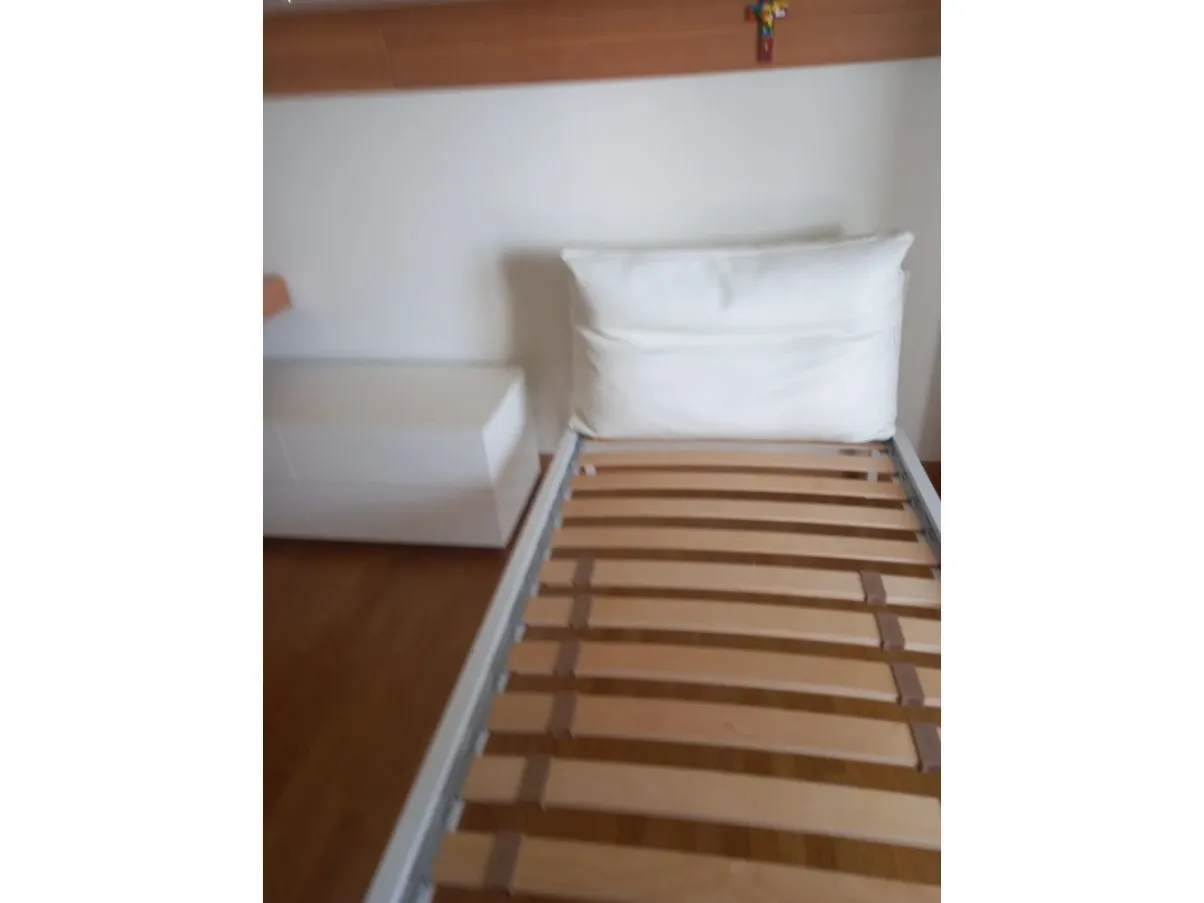 Letto singolo NYX in acciaio bianco, Zanotta 6