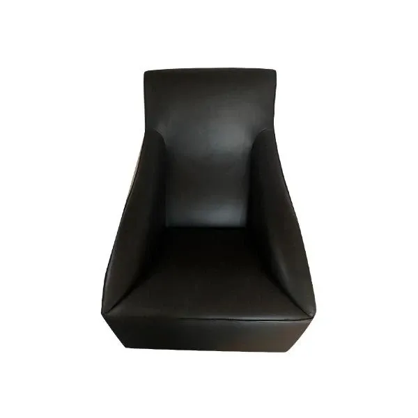 Doda armchair in black leather, Molteni&C image