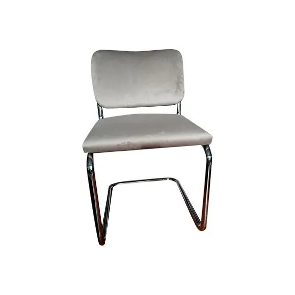 Cesca chair in steel and fabric (beige), Bononia image