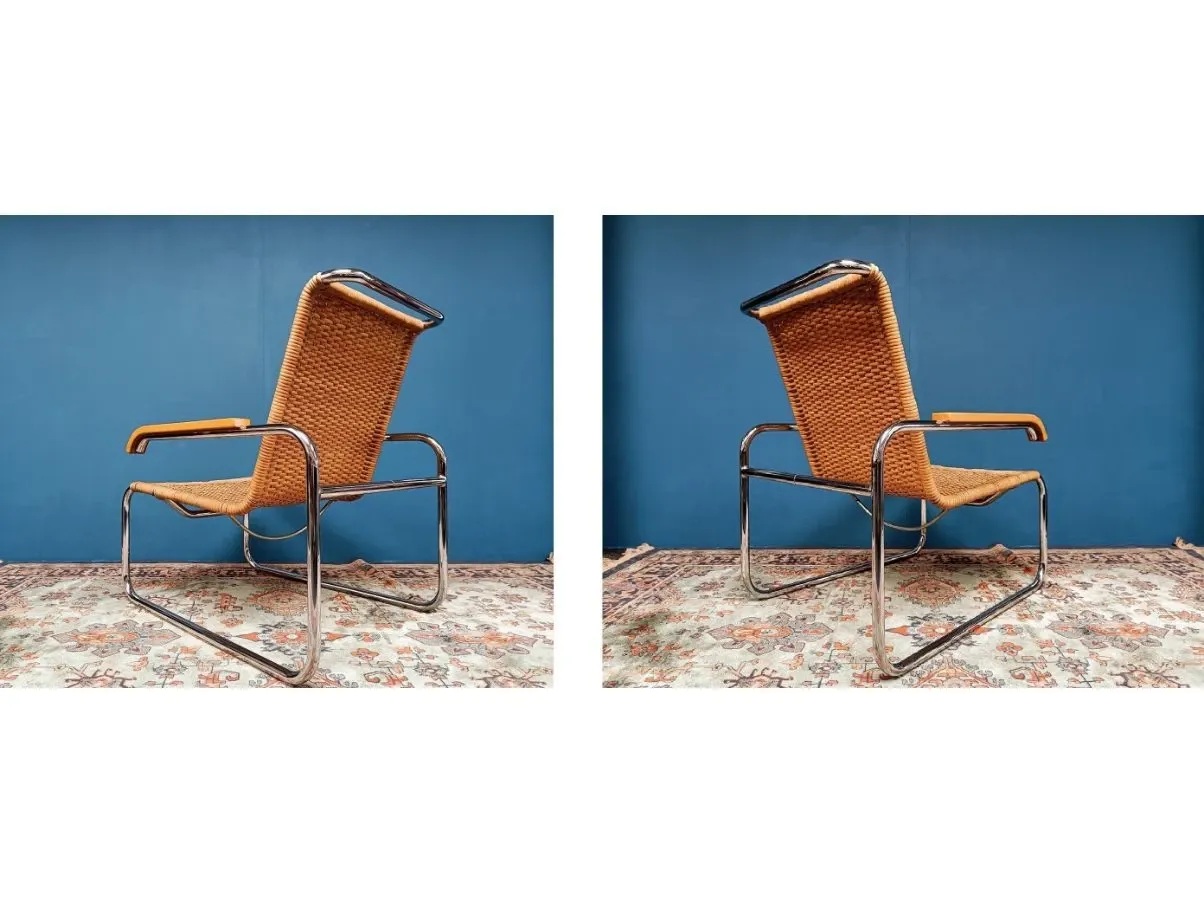 Vintage S35 armchair by Marcel Breuer (1970s), Thonet 2