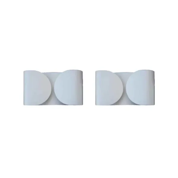 Set of 2 Foglio wall lamps by Tobia Scarpa, Flos image