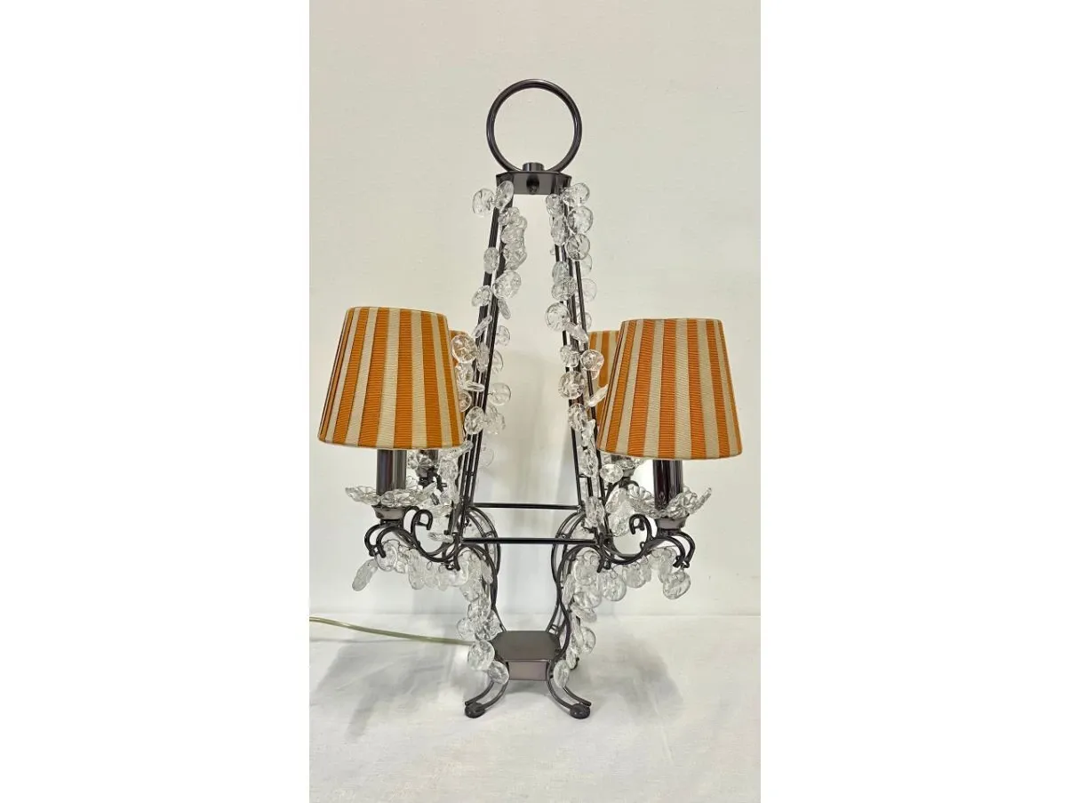Lampada da tavolo con cristalli, Patrizia Garganti 2