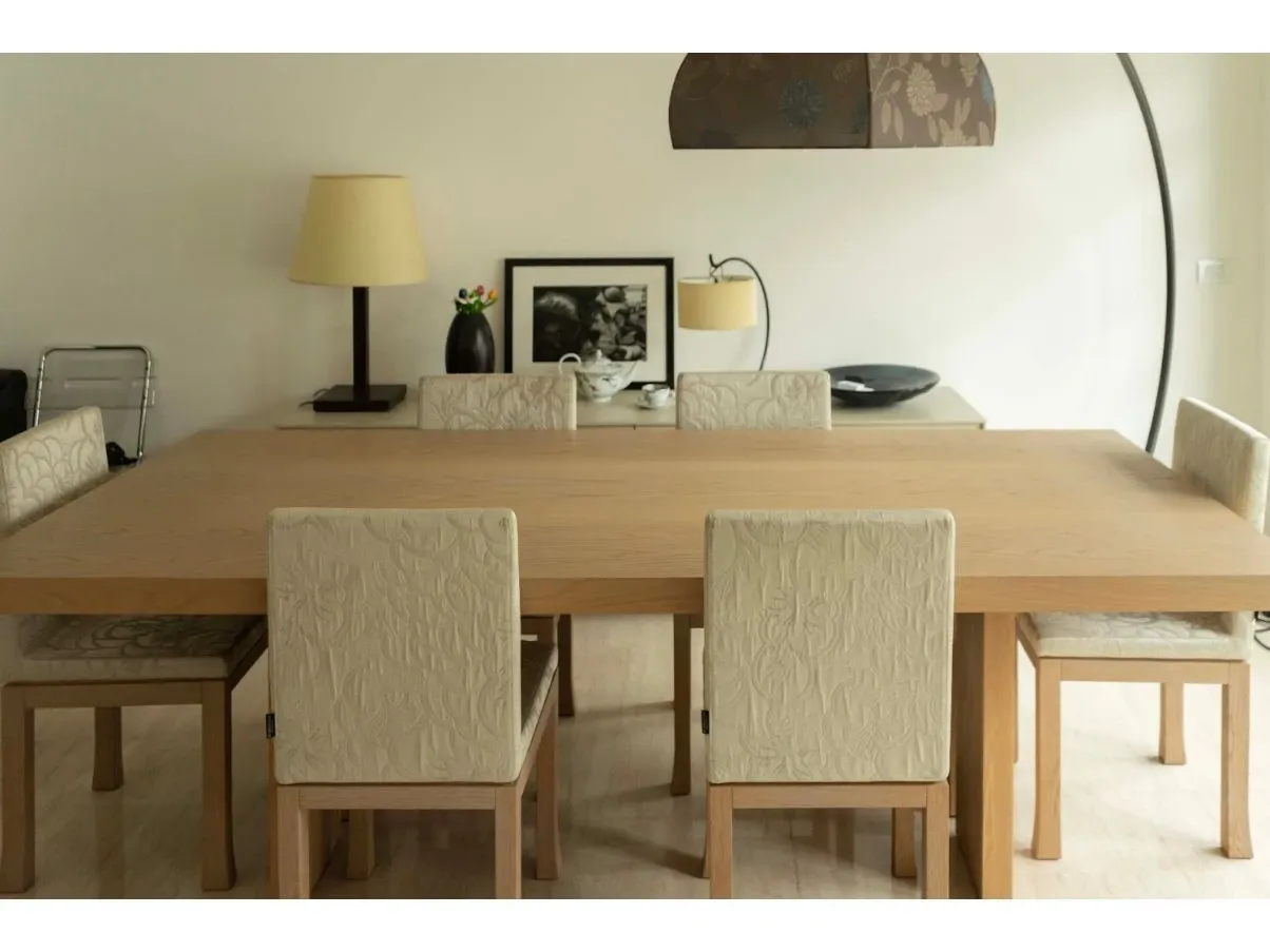 Trocadero table in oak wood, Armani Casa 1