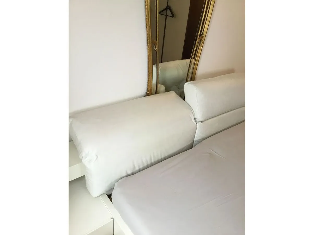 Bridge double bed with bedside tables (white) 8