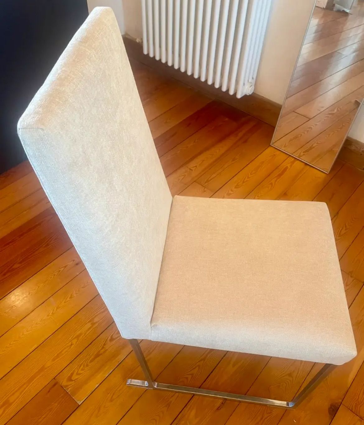 Set di 6 sedie imbottite Solo in tessuto beige di Antonio Citterio, Maxalto  Side