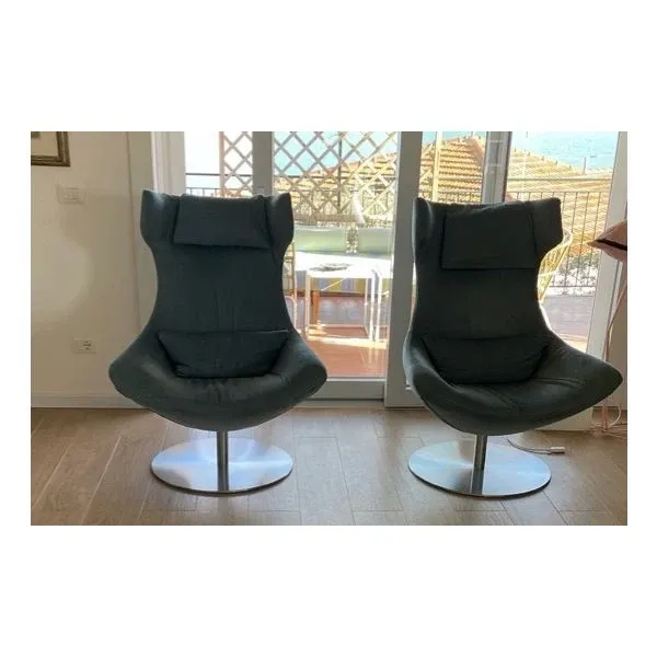 Pair of Olivia swivel armchairs, Diotti  image