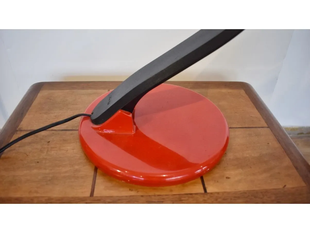 Lampada da tavolo Snoky vintage rossa (anni '80) 4