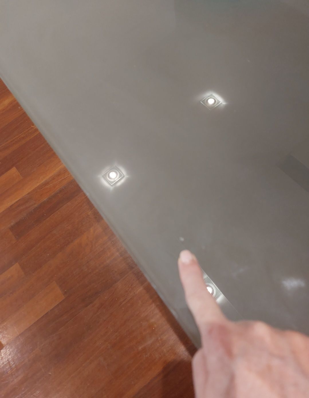 Serenissima Square Table by Vignelli (1980s) Defects