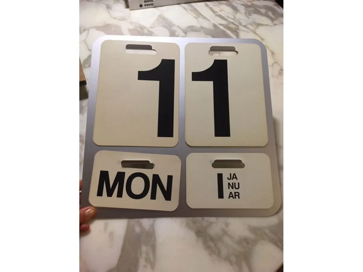 Formosa Wall Calendar by Enzo Mari, Danese Milano 4