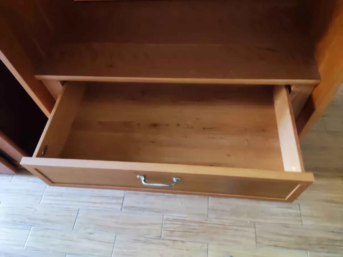 Armadio Wall Specchio Texture legno e vetro 3