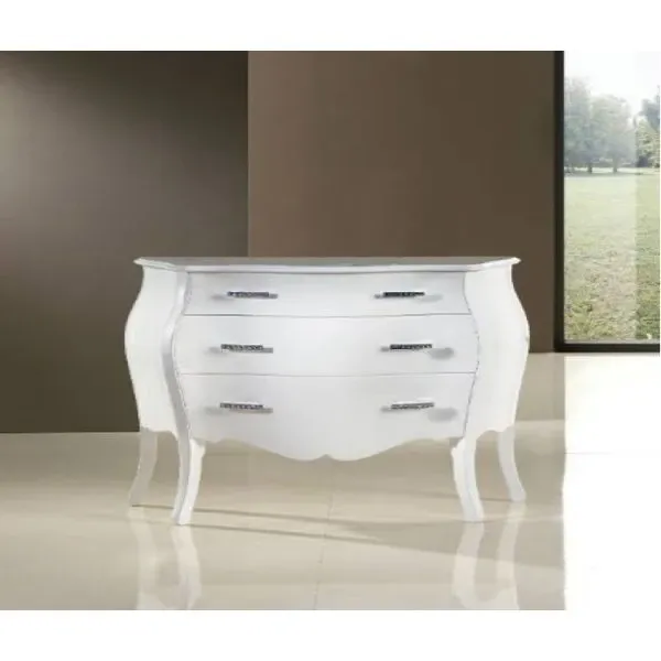 Wooden dresser with rounded lines image