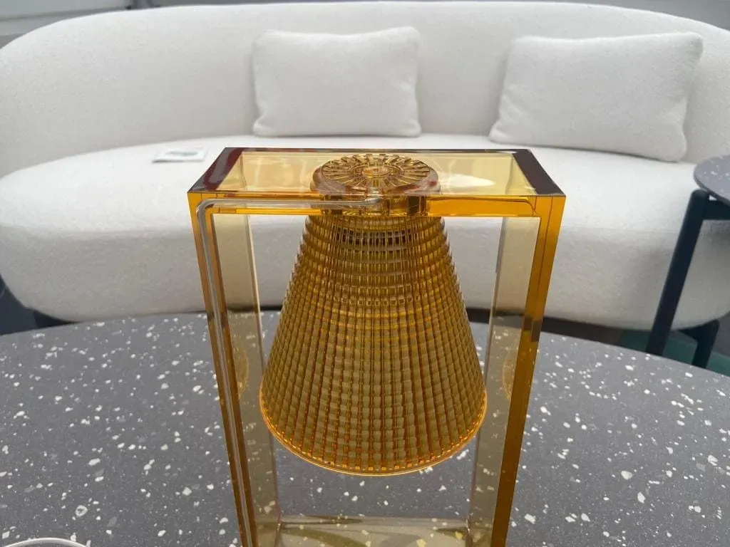 Light-Air Amber Table Lamp Side