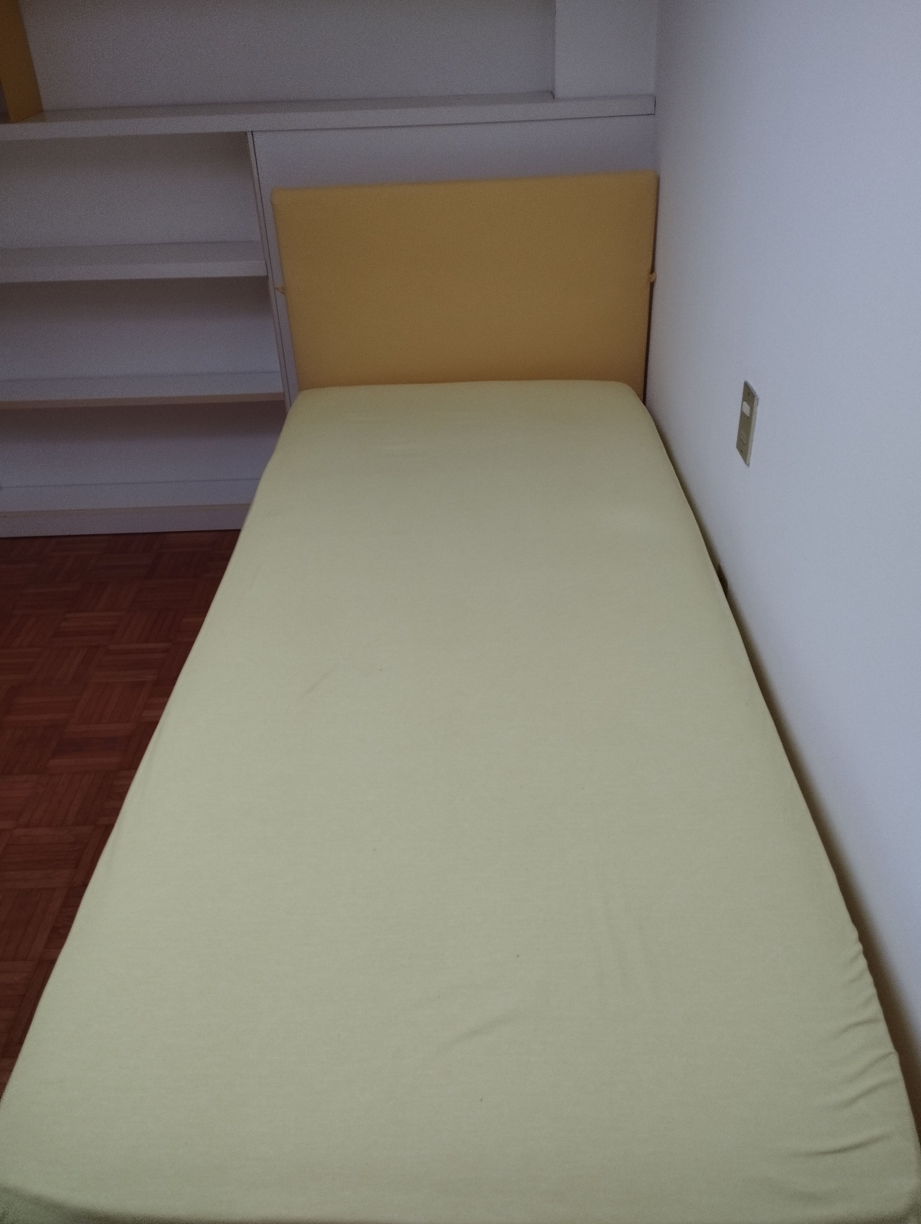 Nathalie Yellow Single Bed by Vico Magistretti (1970s) Front