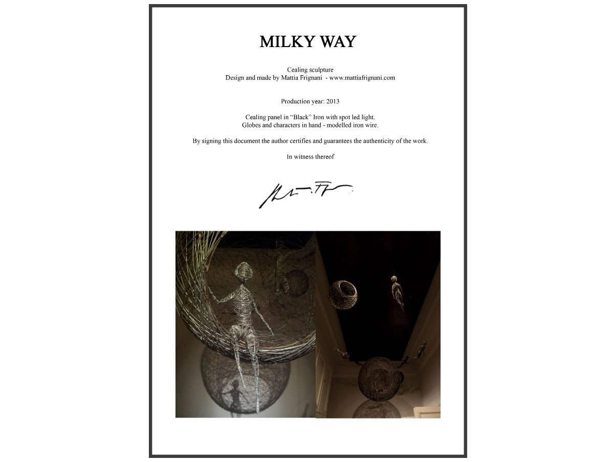 Milky Way ceiling sculpture by Mattia Frignani 5