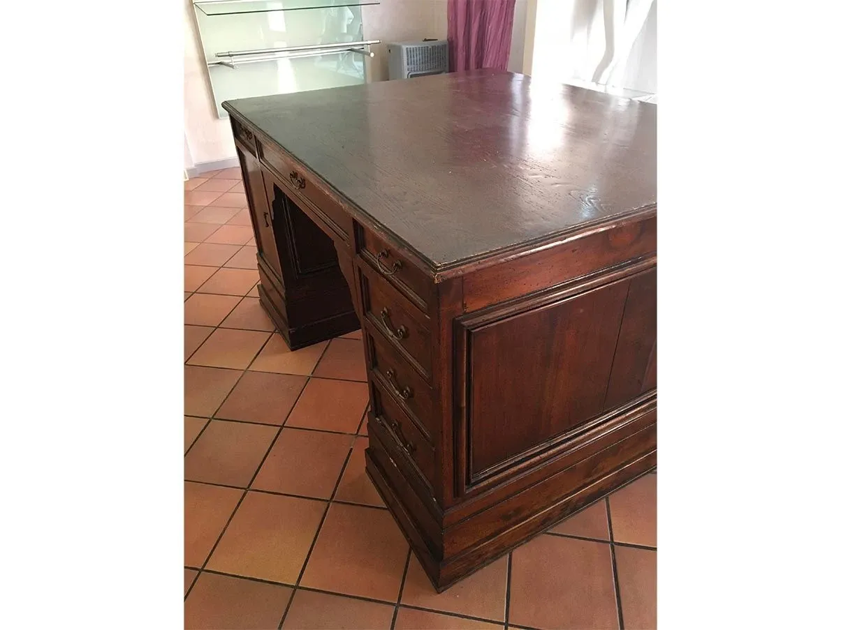 Vintage wooden desk (19th century), 3