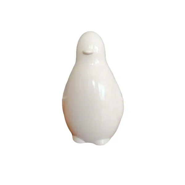 Kokò decorative statue in the shape of a penguin (white), Slide image