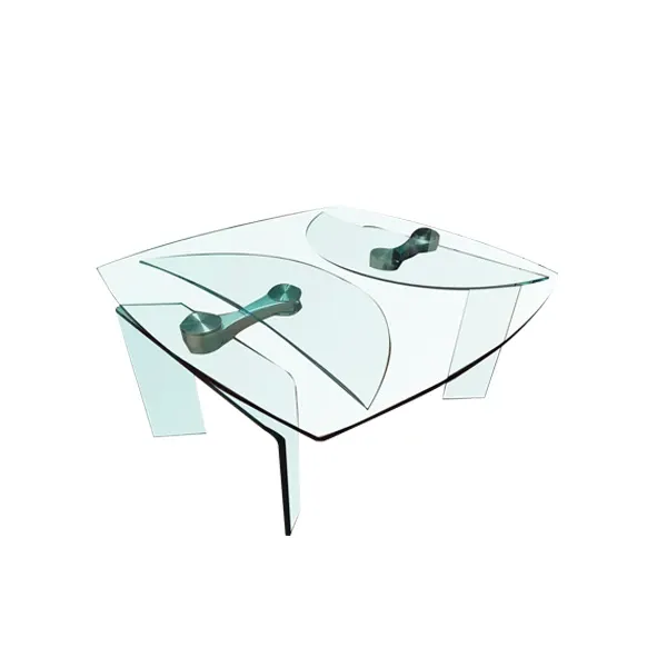 Tavolo ovale Ray Plus allungabile vetro (trasparente) 