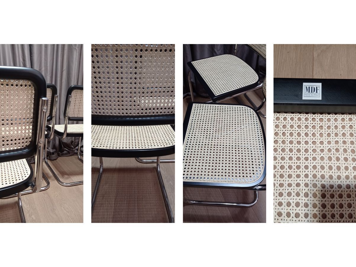 Set of 4 vintage Cesca chairs (1980s), MDF Italia