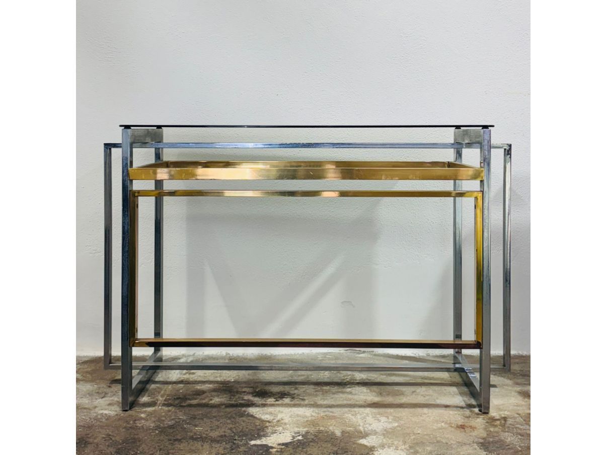 Willy Rizzo Hollywood Regency console (1970s) Front