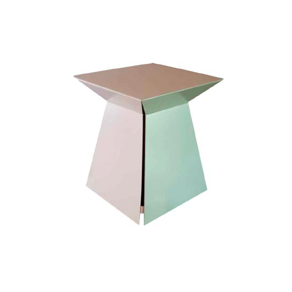 ZZZ Cube coffee table in painted sheet metal (white), Ethnicraft image