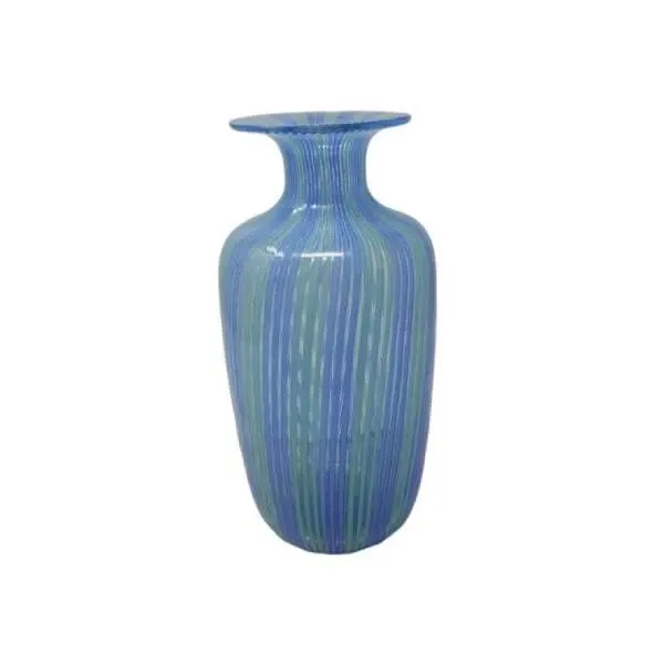 Vintage light blue Murano glass vase (1970s), Venini image