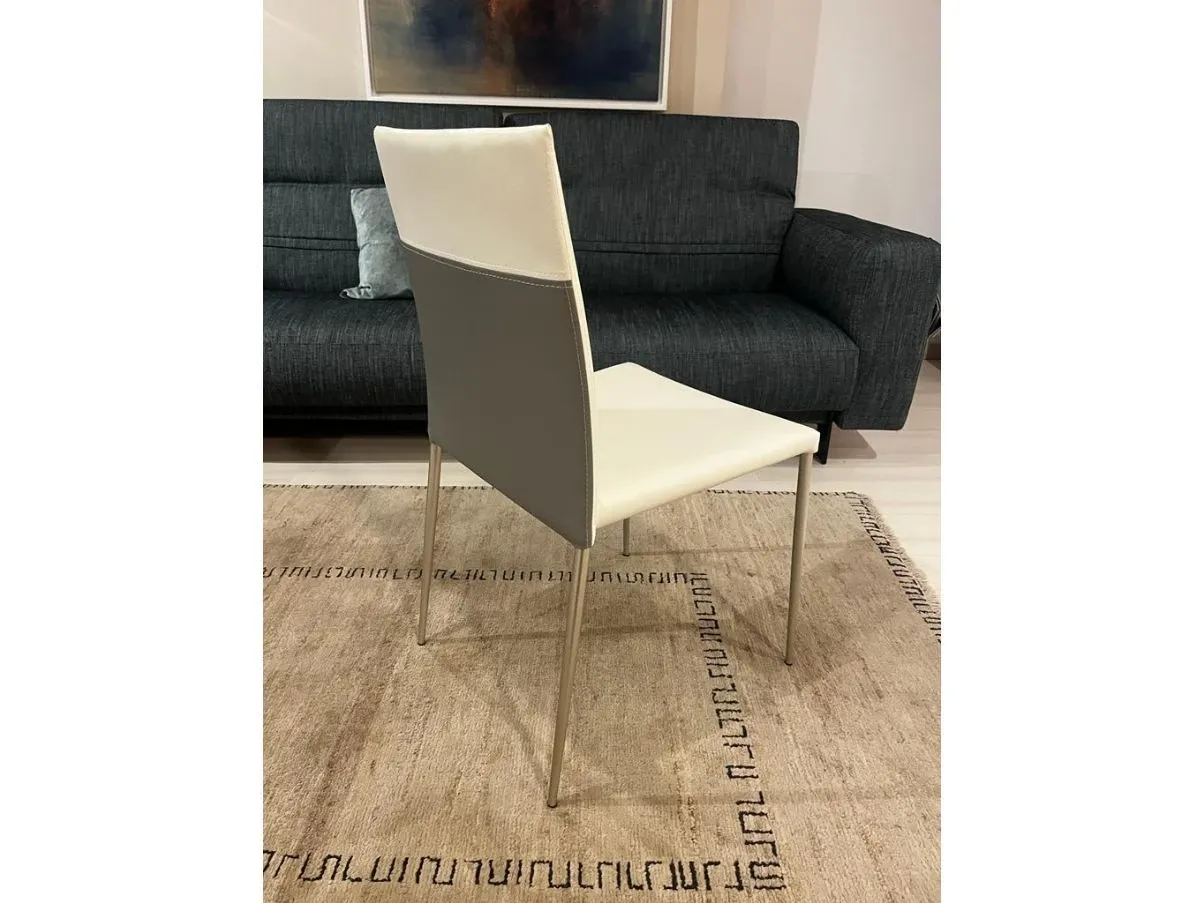 Minnie chair in eco-leather, Stones 5