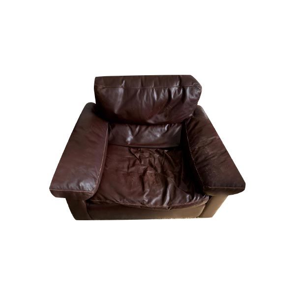Brown leather armchair, Poltrona Frau image
