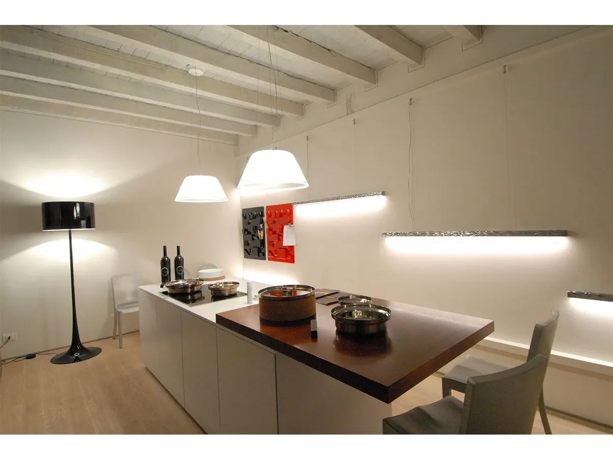 Lampada a sospensione Romeo Moon S2 in vetro pressato, Flos 3