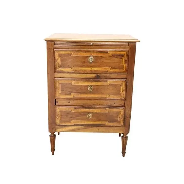 Vintage chest of drawers in inlaid walnut wood ('800), image