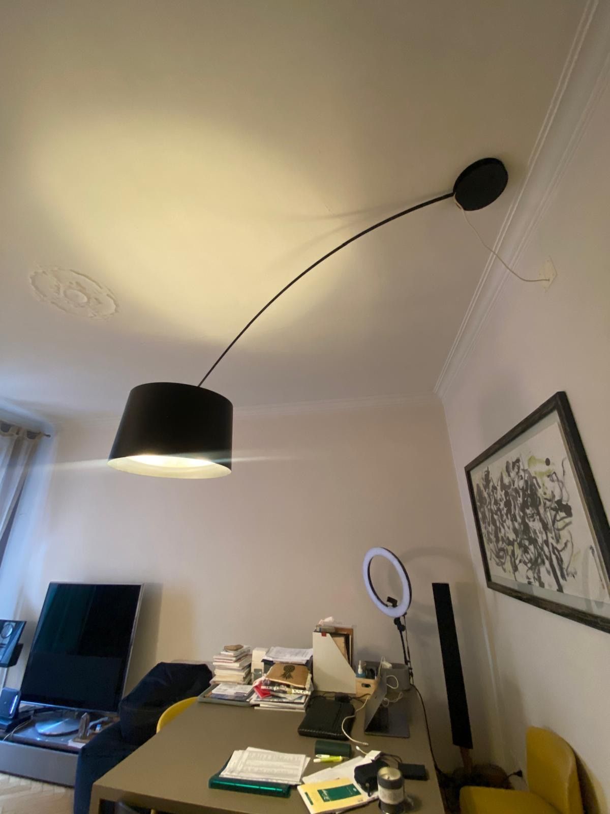 Lampada da soffitto Twiggi nera di Marc Sadler, Foscarini Main