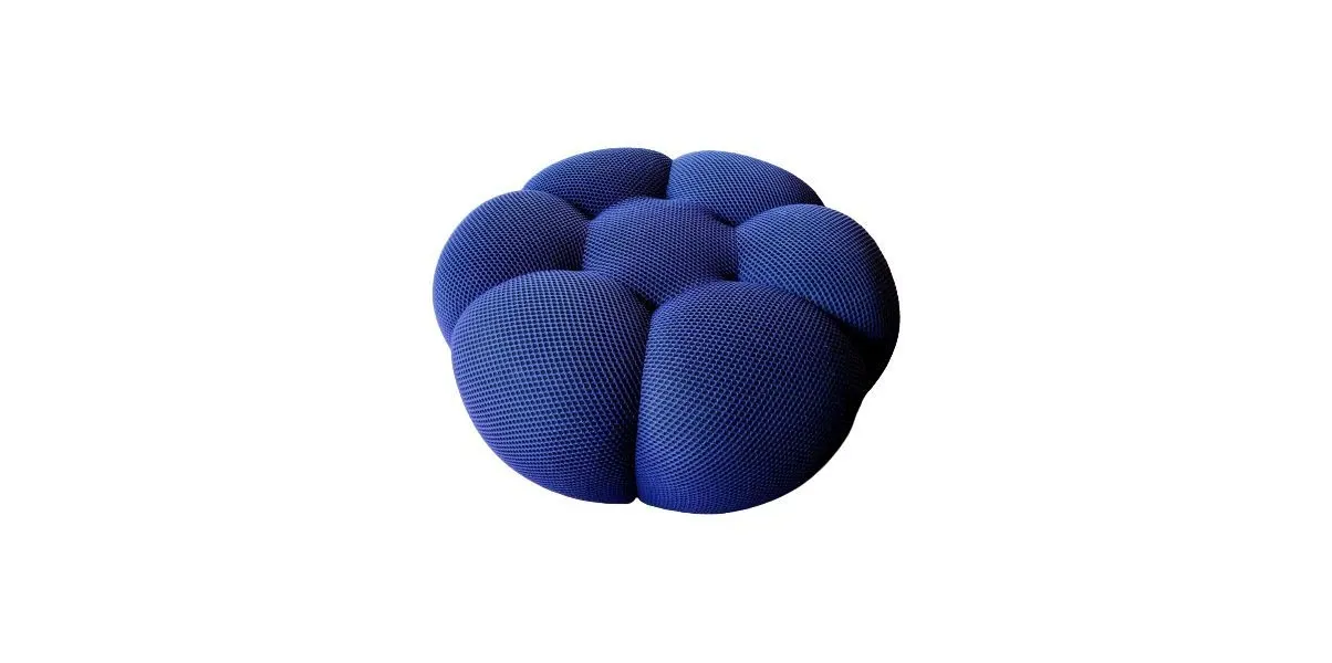 Pouf Bubble di Sasha Lakic blu, Roche Bobois image