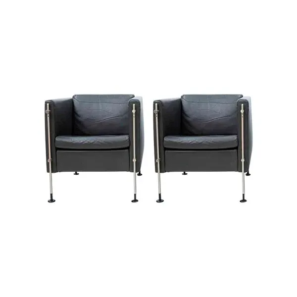 Set of 2 Felix vintage steel armchairs (1980s), Arflex image