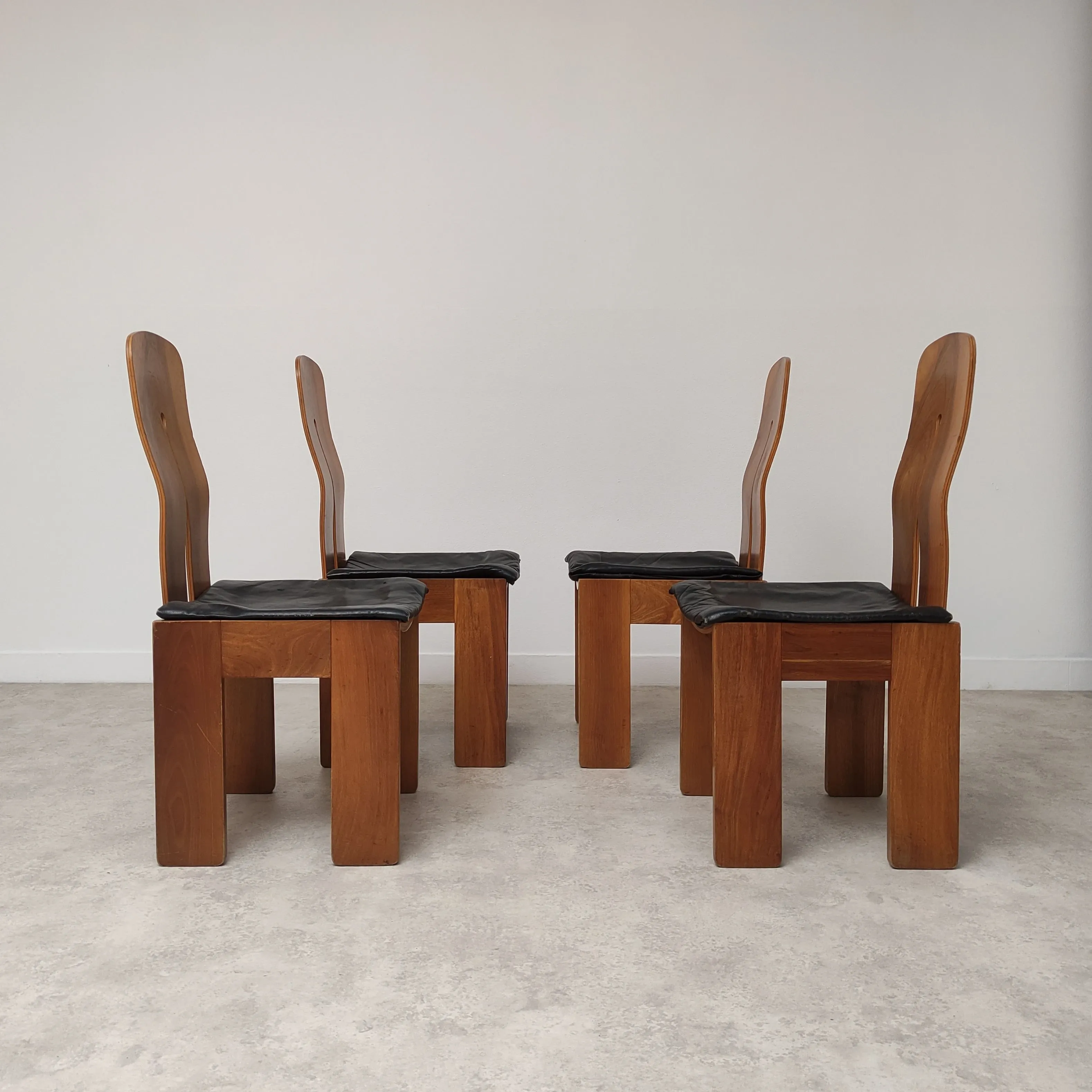Set 4 sedie vintage di Carlo Scarpa, 3
