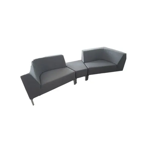 Tangram living set (2 fabric sofas and ottoman), Interstuhl 
