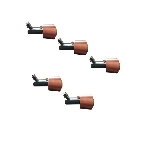 Set of 5 vintage copper and metal appliques (1960s), Stilnovo 